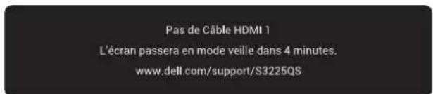 DELL 32 Plus S3225QS - Messages d'advertisement de l'OSD - 8