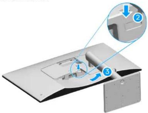DELL 32 Plus S3225QS - Retrait du support du moniteur - 1
