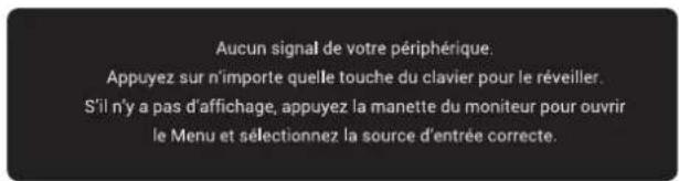 DELL 34 Plus S3425DW - Messages d'avertissement de l'OSD - 6