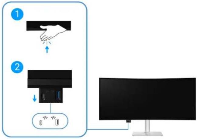 DELL 34 Plus S3425DW - Utilisation des ports d'accès rapide - 1
