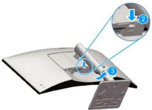 DELL 34 Plus S3425DW - Retrait du support du moniteur - 1
