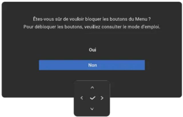 DELL 34 Plus S3425DW - Messages d'avertissement de l'OSD - 3