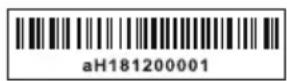 PerfectPro DPR2-18V - ※ The barcode label on the product is defined as below: - 1