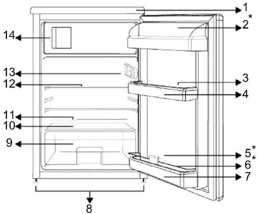WHIRLPOOL W55V1 112W - Uw koelkast - 1