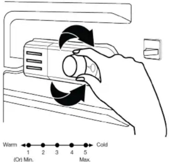 WHIRLPOOL W55V1 112W - Setting the Operating Temperature - 1