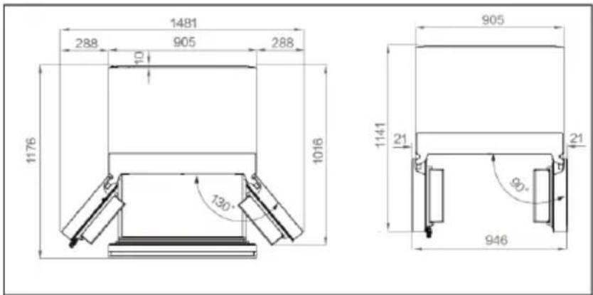 HAIER HFR79F19DFGB - Recomanacions d'espai - 1