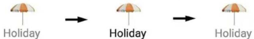 HAIER HFR79F19DFGB - Функция Holiday - 1