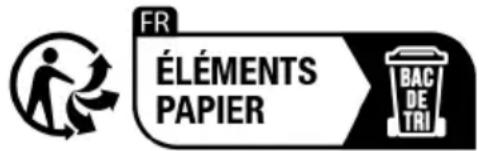 FR ÉLÉMENTS PAPIER BAC DE TRI