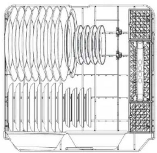 MIDEA MDF24P1BBB - PANIER INFÉRIEUR - 1