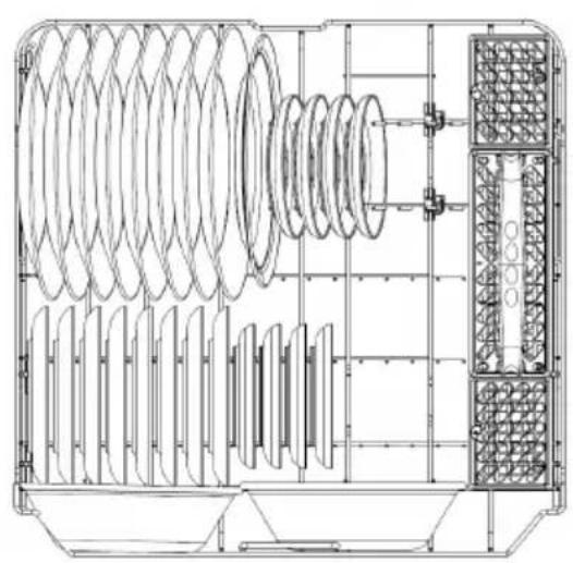 MIDEA MDF24P1BBB - LOWER RACK - 1
