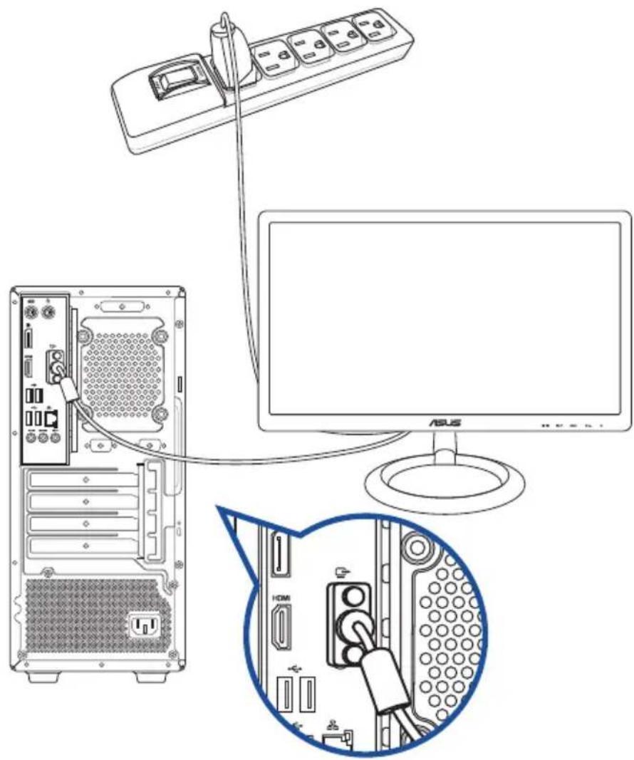ASUS D700MC - ในการเชื่อมต่อเข้ากับ Jug-Ogawa-Pa-ยนอกโดยใช้พอร์ตเอําด์พุตการแสดงผลออนมอร์ด: - 1