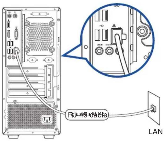 ASUS D700MC - ในการเชื่อมต่อผ่าน LAN: - 1