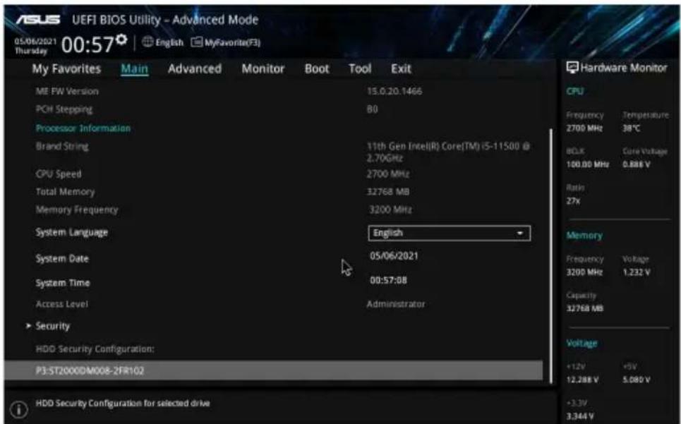 ASUS D700MC - การกำหนดตําการตั้งดําระบบป้องกัน HDD โดยใช้ BIOS - 2