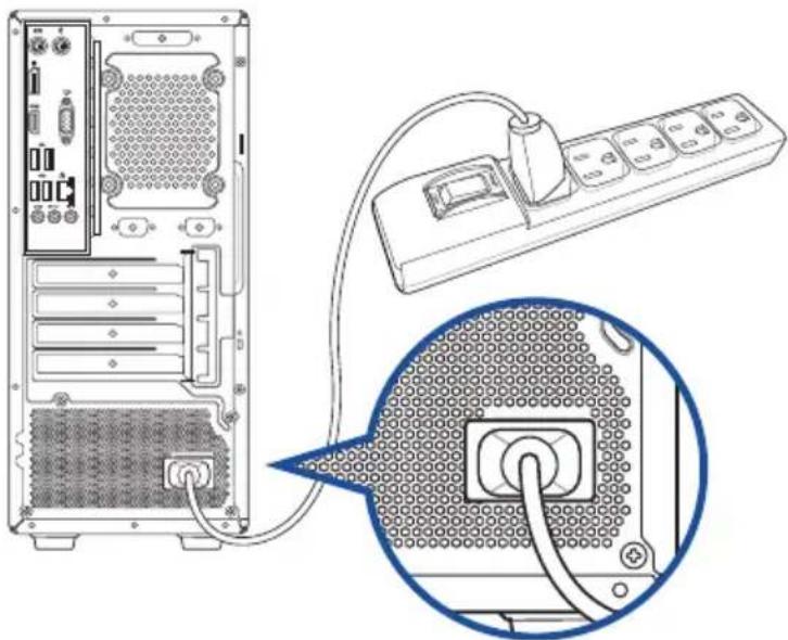 ASUS D700MC - การเชื่อมต่อสายไฟต่างๆ - 1