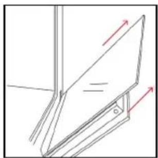 ROSIERES RO6 H5G3 IN - OUTSIDE THE OVEN: removal and cleaning the glass door - 4