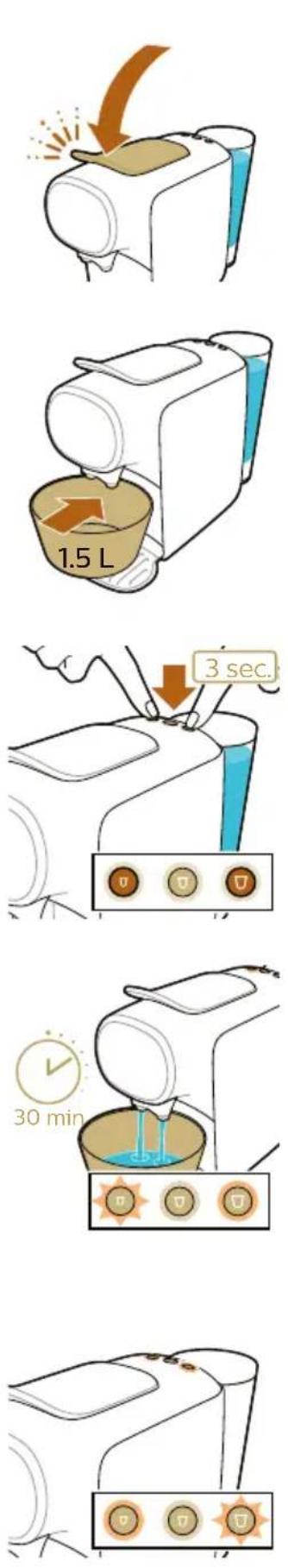 L'or Barista LM9016 - Procedura di rimozione del calcare - 4