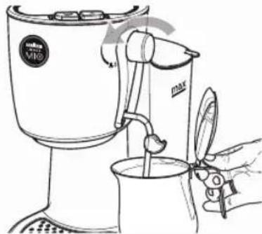 SAECO Lavazza A Modo Mio Piccina RI9585 - TILLFLÖDE AV ÅNGA OCH FÖRBEREDELSE AV CAPPUCCINO - 2