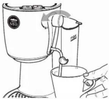SAECO Lavazza A Modo Mio Piccina RI9585 - TILLFLÖDE AV ÅNGA OCH FÖRBEREDELSE AV CAPPUCCINO - 3