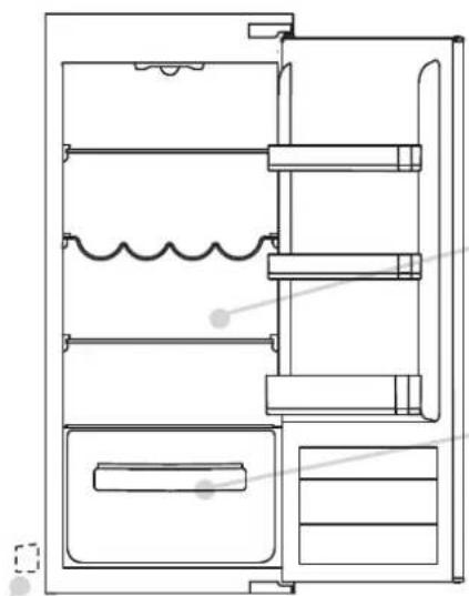 ROSIERES RBLP 220 NF - Descongelamento do compartmento do frigorifico - 1
