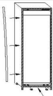 ROSIERES RBLP 220 NF - WYMIARY URZADZENIA I KOMORY DO ZABUDOWY - 5