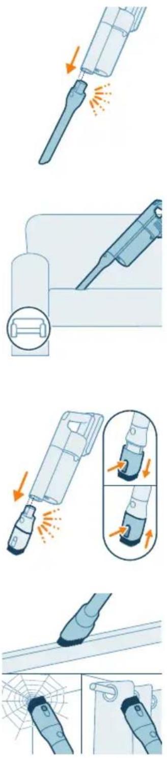 PHILIPS 5000 Series Aqua Flex Tube XC5244 - Miniturboharjan käyttäminen (vain XC5243, XC5244) - 2
