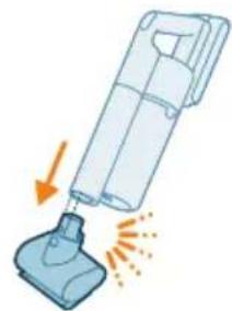 PHILIPS 5000 Series Aqua Flex Tube XC5244 - Utilizarea capului de aspirare - 2