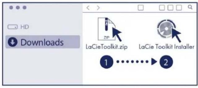 HD Downloads LaCieToolkit.zip LaCie Toolkit Installer 1 .......► 2