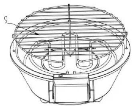 Melchioni BBQ1 - ASSEMBLER LE GRIL COMME INDIQUÉ SUR LE DESSIN - 5