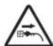 BOSCH UniversalGrassCut 18V-23-450 - Explication des symboles se trouvant sur l'outil de jardin - 9