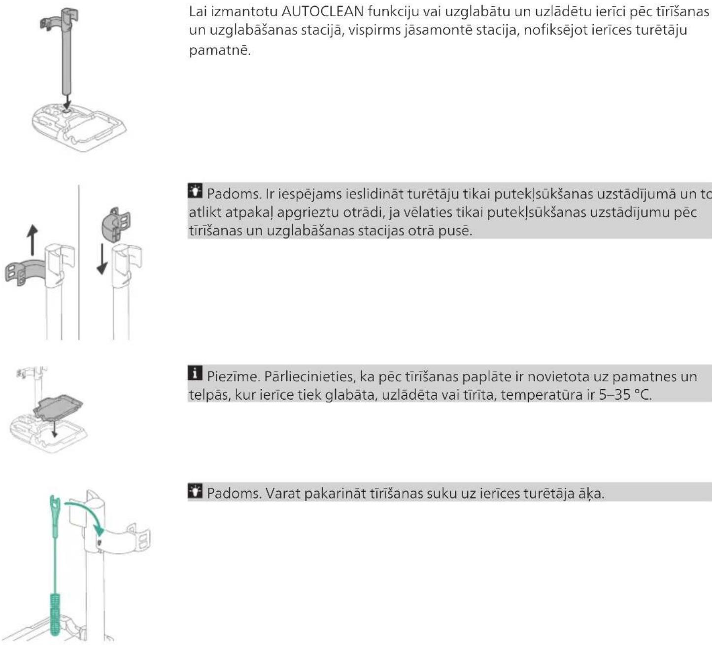 PHILIPS AquaTrio Series 9000 XW9463 - Pēc tīrīšanas un uzglabāšanas stacijas montāža - 1