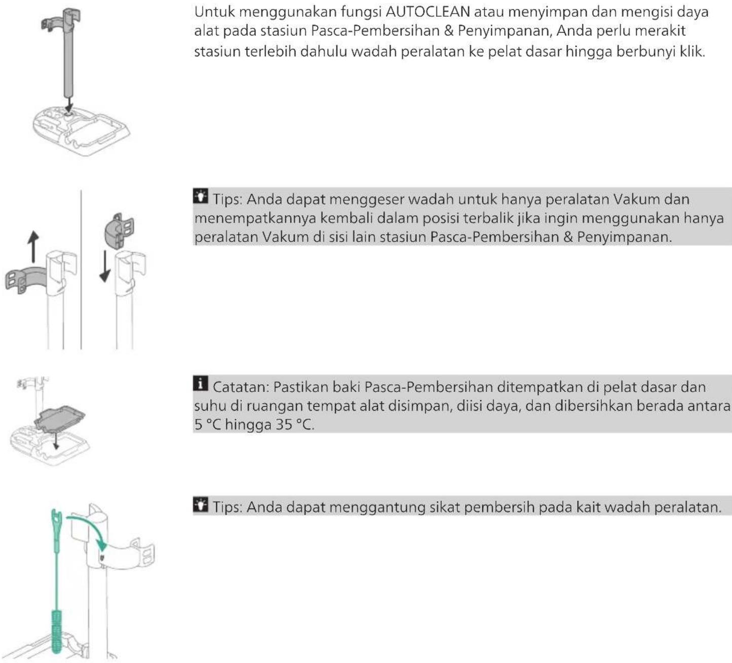 PHILIPS AquaTrio Series 9000 XW9463 - Merakit stasiun Pasca-Pembersihan &amp; Penyimpanan - 1