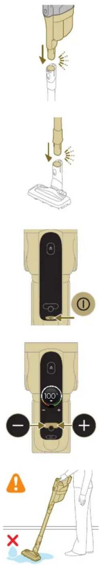 PHILIPS AquaTrio Series 9000 XW9463 - Używanie zestawu do samego odkurzania - 3