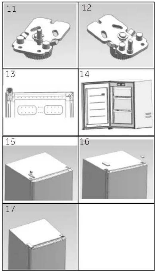 CANDY CNUQ4L513DX - Assembly steps - 1