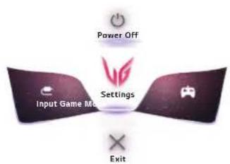 LG UltraGear 27G850A - Activating the Main Menu - 5