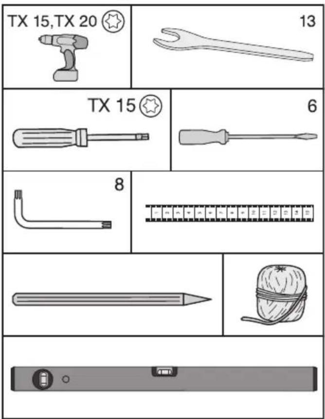 MIELE KWTUS 7096 E - Vous aurez besoin des outils suivants pour le montage de la cave à vin : - 1