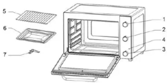 Sogo SS-10535 - PARTS DIAGRAM AND NAMES - 1