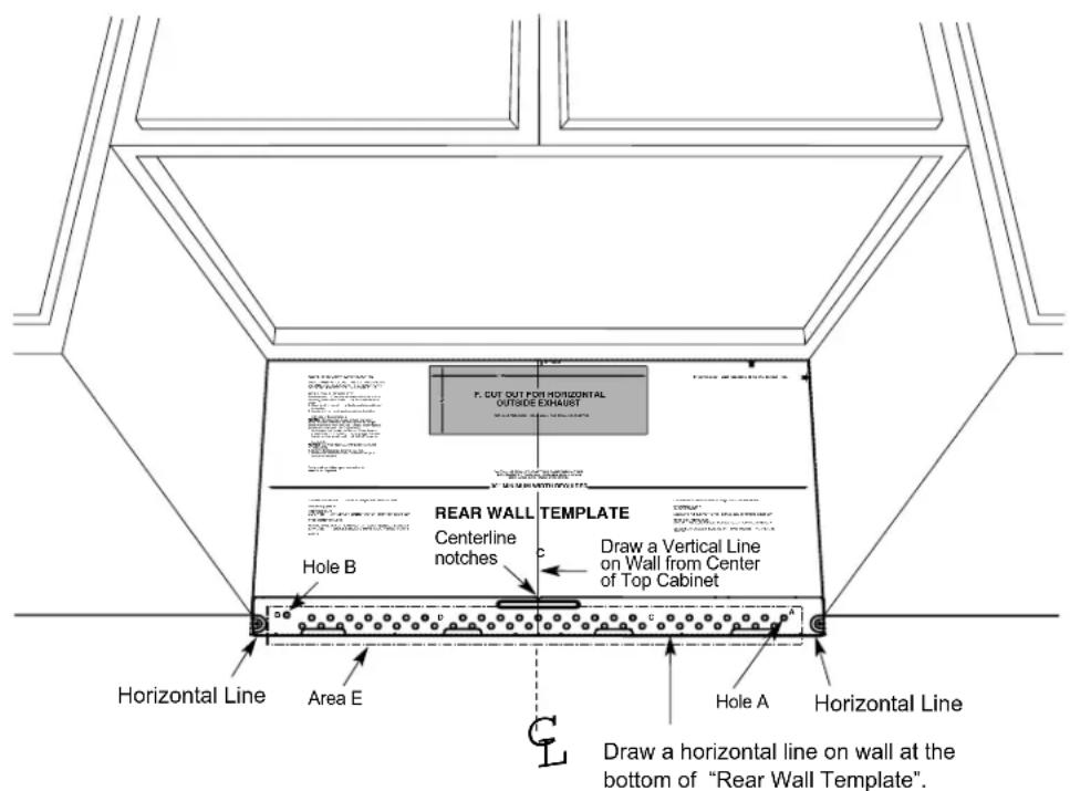 ELECTROLUX EMOW1911SS - DETERMINING WALL PLATE LOCATION UNDER YOUR CABINET - 4