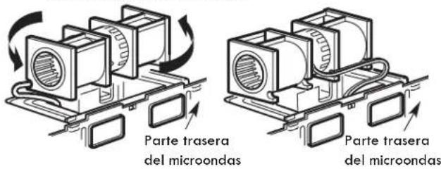 ELECTROLUX EMOW1911SS - B5. AJUSTE DEL VENTILADOR DEL MICROONDAS PARA LA EXTRACCION TRASERA EXTERNA (cont.) - 1