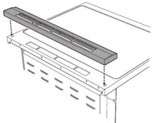 ELECTROLUX ECFI3668SS - Installing the backguard - 1