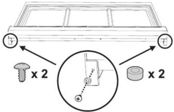 ELECTROLUX ECFG3668SS - Installing the backguard - 1