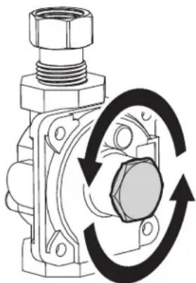 ELECTROLUX ECFG3668SS - Réglage du régulateur de pression pour le gaz propane - 1