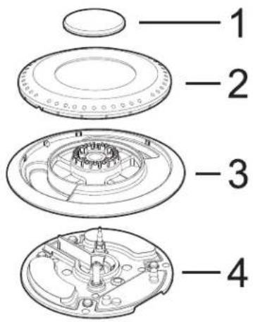 ELECTROLUX ECFG3668SS - Replacing the cooktop burner nozzles - 1