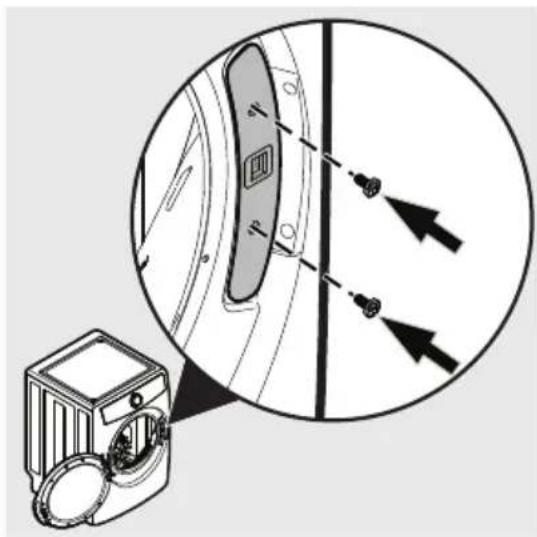 ELECTROLUX ELFG7738WH - Réinstallation du loquet et des bouchons de trous - 1