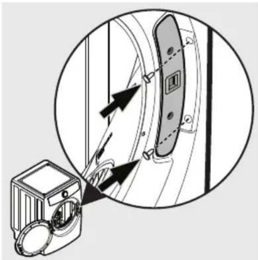 ELECTROLUX ELFG7738WH - Reinstalling latch and hole plugs - 2