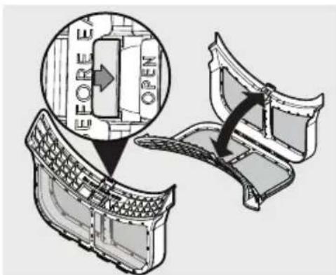 ELECTROLUX ELFG7738WH - Cleaning the LuxCare™ Lint Shield fi Iter - 2