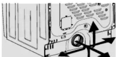 ELECTROLUX ELFG7738WH - Direction de l'évacuation - 1
