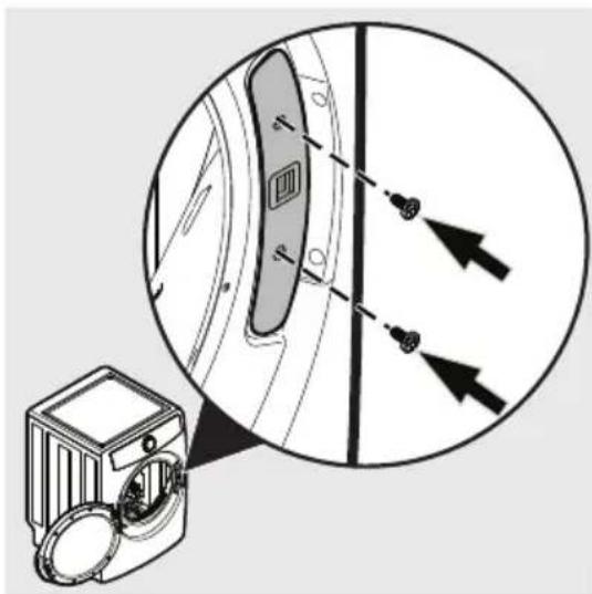 ELECTROLUX ELFG7537WH - Reinstalling latch and hole plugs - 1