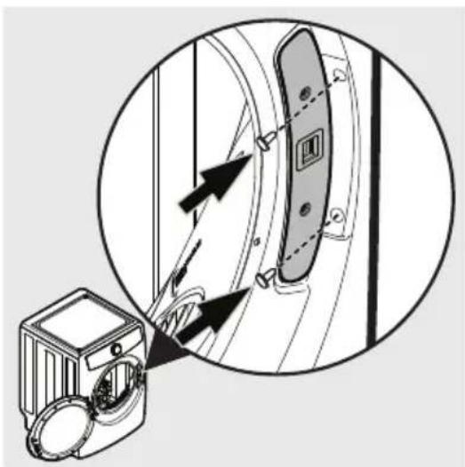 ELECTROLUX ELFG7537WH - Reinstalling latch and hole plugs - 2