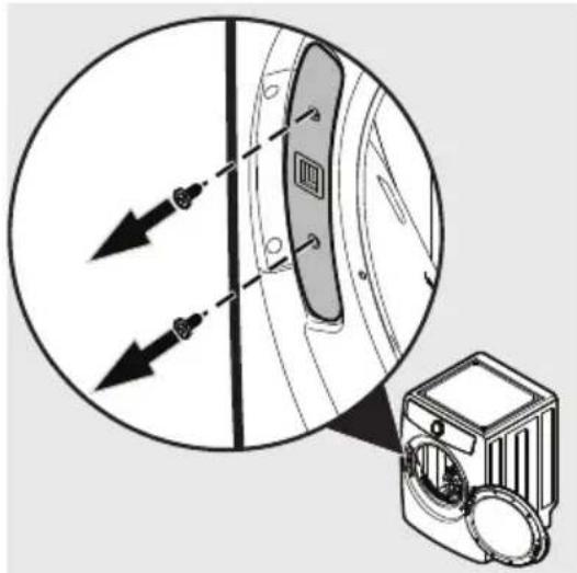 ELECTROLUX ELFE7738WH - Removing latch and hole plugs - 2