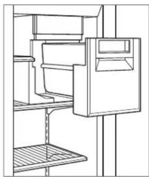 Sub-Zero CL3650RID - To remove the ice bin (side-by-side dispenser models): - 1